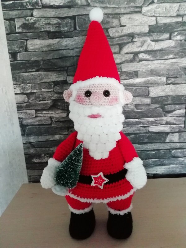 großer stehender Nikolaus mit GRATISANLEITUNG kleiner Elch Rentier