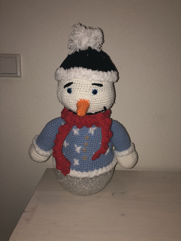 Weihnachtslampe Schneemann Flocke