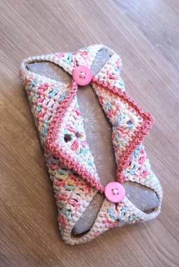 Mit etwas dickerer Wolle gehäkelt, für rechteckige Servietten 🥰