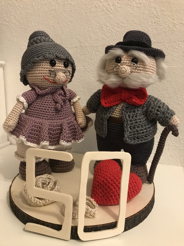 Opa Gustl 30 cm Dekofigur Großeltern Geburtstag Hochzeit Vatertag