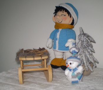 Ernie de eskimo (patroon van Wunderlichs Kreativchaos)