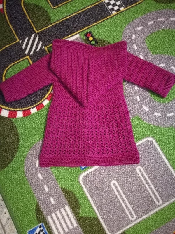 - MATILDA - Basic-Mantel, alle Größen häkeln, Häkelmantel mit Kapuze, RVO Raglan von oben