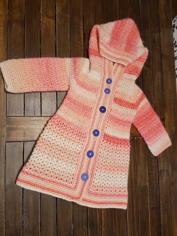 - MATILDA - Basic-Mantel, alle Größen häkeln, Häkelmantel mit Kapuze, RVO Raglan von oben