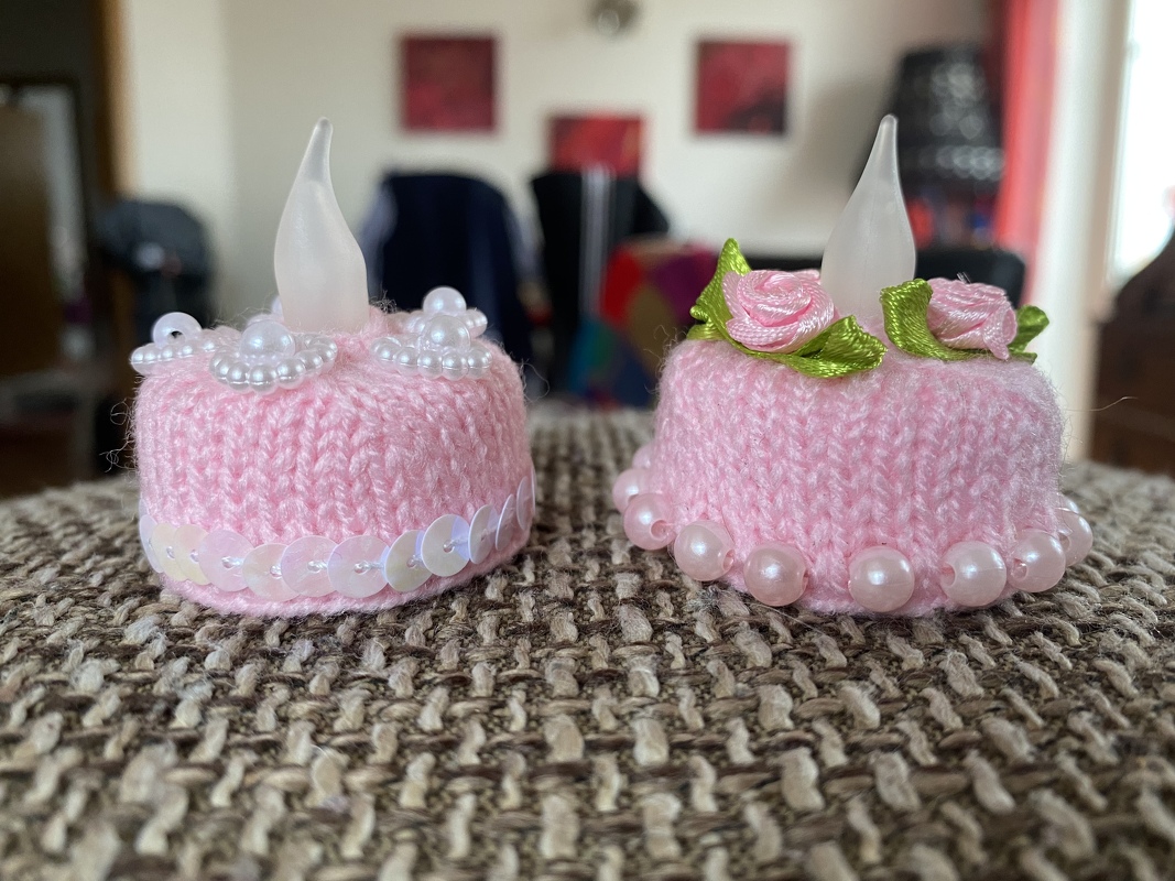 LED Teelichttorte - Geburtstagstörtchen