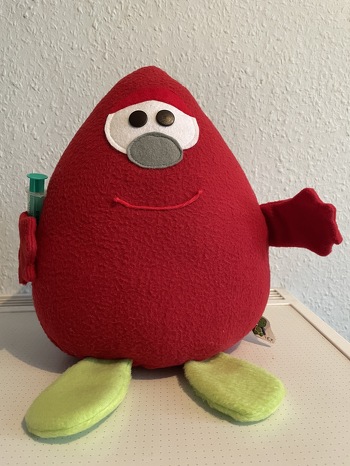 Habe Sleepy etwas verändert, Arbeite in einem med. Beruf und fand er sah aus wie ein Blutstropfen!