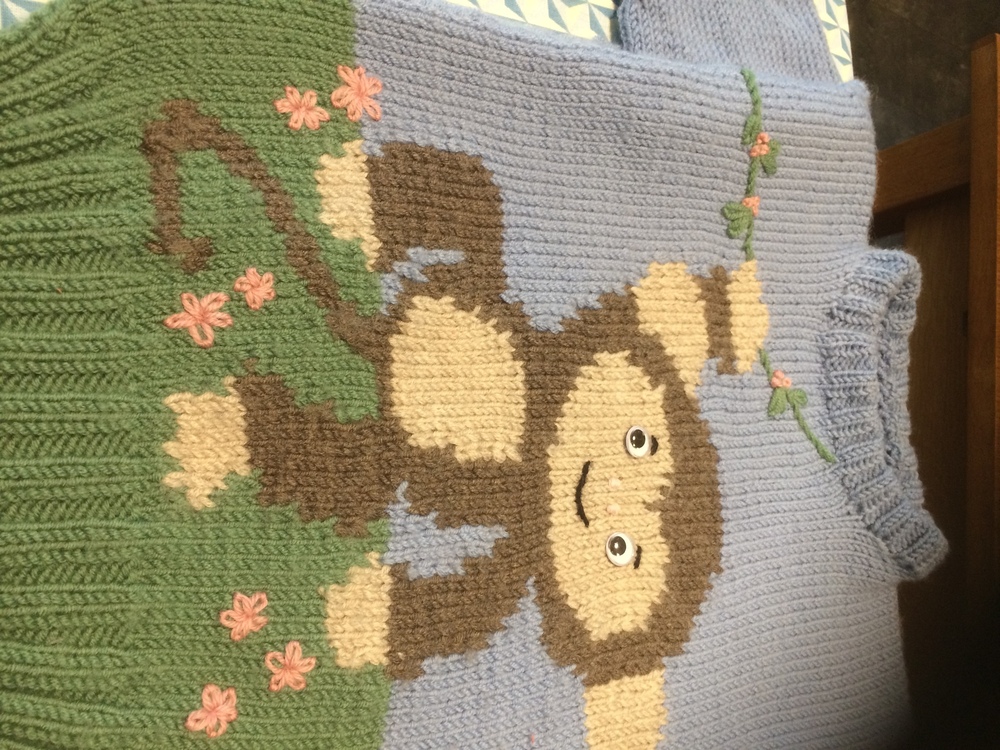 Knitting Pattern Wild Animals - Monkey - 2 Sizes