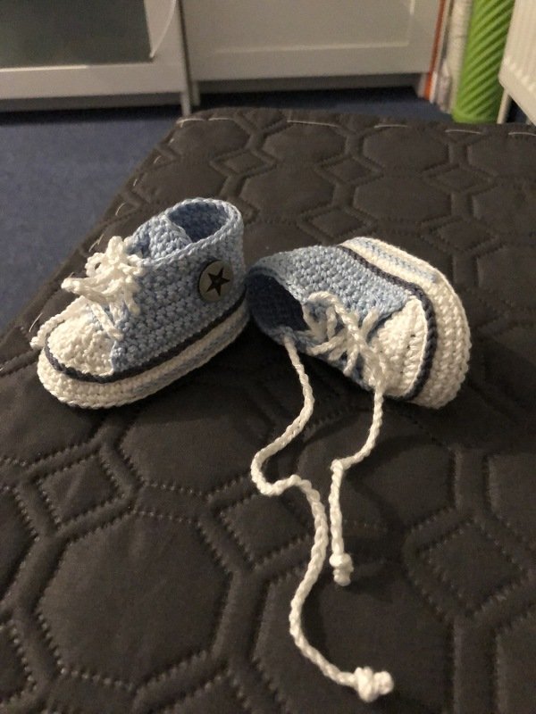 H&auml;kelanleitung f&uuml;r trendige Babyschuhe
