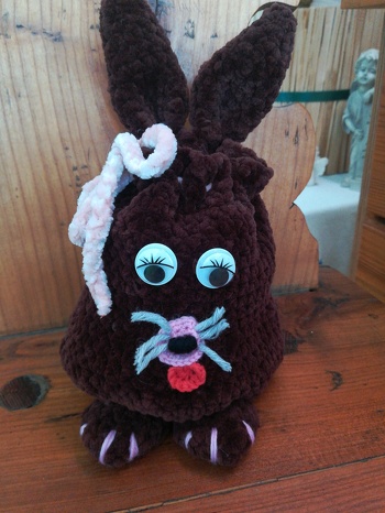 Ich habe euer freches Osterhasen Säckchen mit viel Freude nach eurer Anleitung nach gehäkelt. Dankeschön