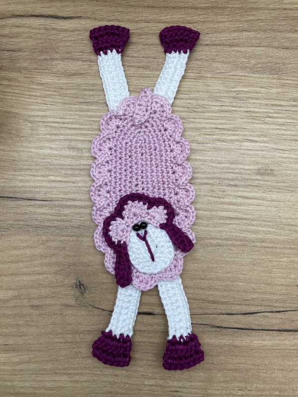 054DE Häkelanleitung Schaf Lesezeichen - PDF Zabelina CP