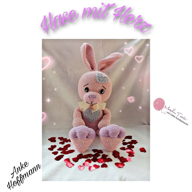 Häkelanleitung "Hase mit Herz"