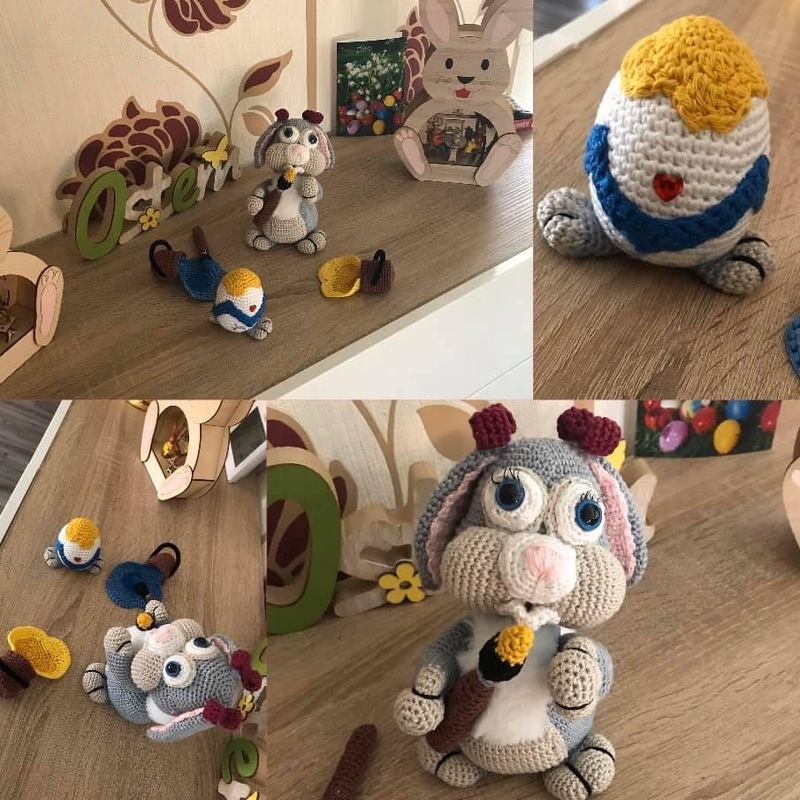 Crochet Pattern &quot;Babsi&quot; and the faulty Easter egg