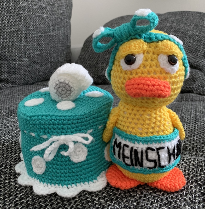 Crochet Pattern "Elvira" The Toilet Fairy - Toilet roll cover