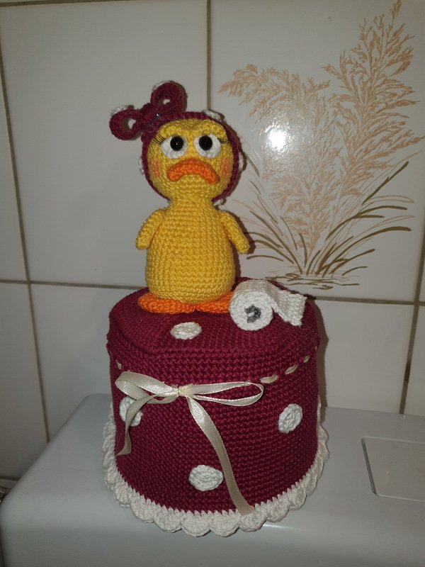 Crochet Pattern &quot;Elvira&quot; The Toilet Fairy - Toilet roll cover