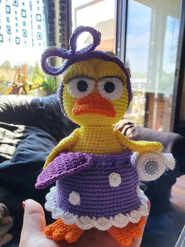 Crochet Pattern "Elvira" The Toilet Duck