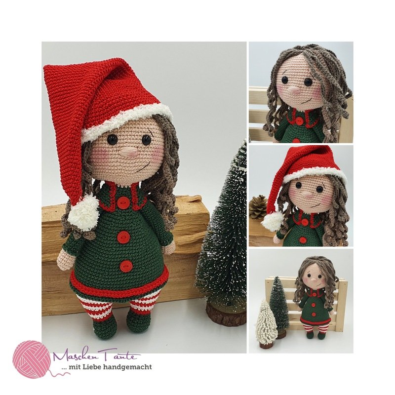 Häkelanleitung Kuschelschnuffelbande Weihnachtself Buddy