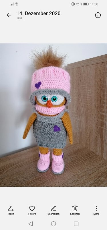 Häkelanleitung Eule &quot;IDA&quot;