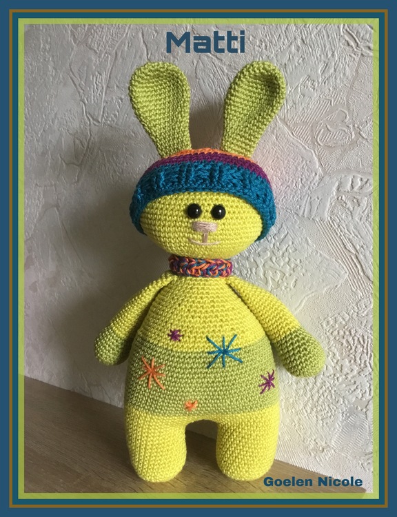 Crochet Pattern Snuggly Bunny &quot;Matti&quot;