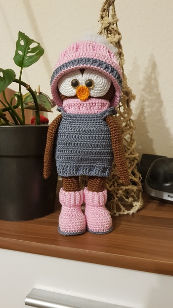 Eule Ida nach einer Anleitung von DieMaschen Tante