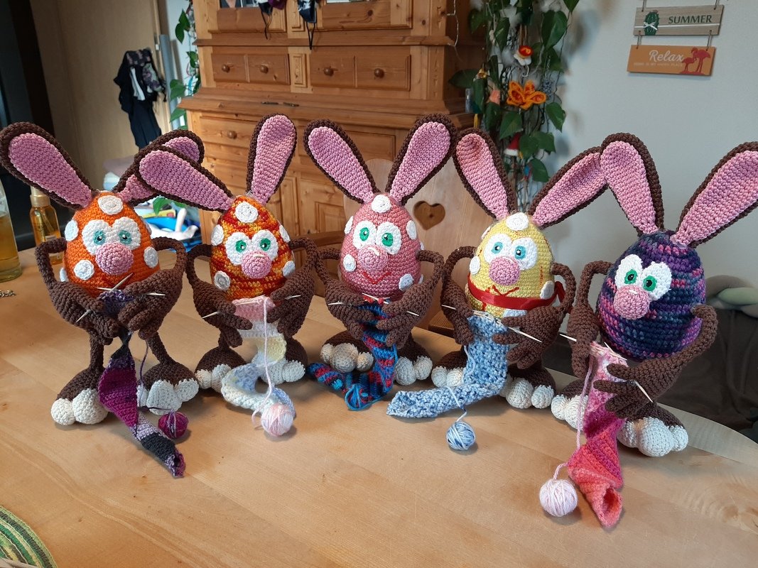 Crochet Pattern &quot;Knitting Easter Egg&quot;