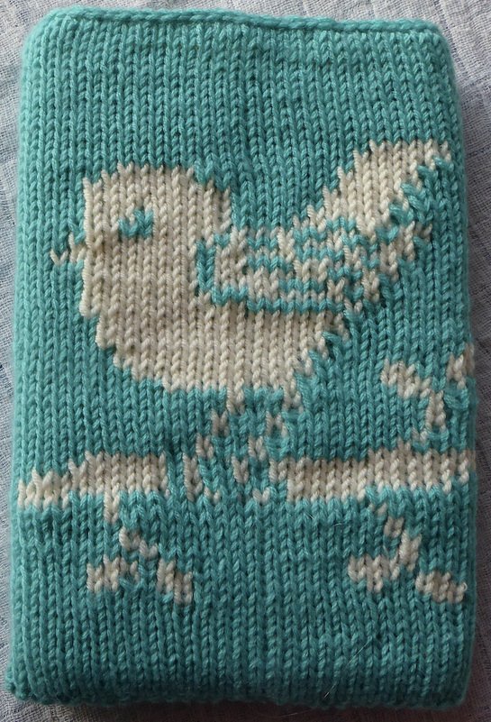 Strickanleitung Schutzhülle E-Reader - in Doubleface