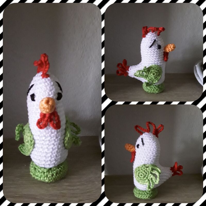Schön Hähnchen - einfache Amigurumi Häkelanleitung