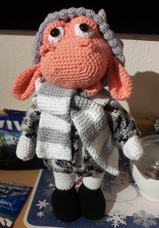 Häkelanleitung "Kevin" das Kälbchen