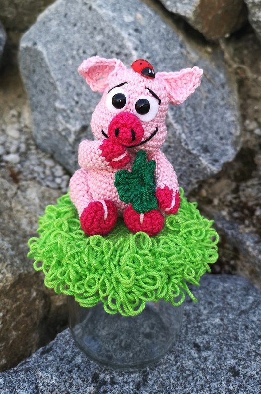 Häkelanleitung Glücksschweine