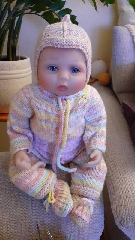 BABY SET IN 3 GRÖßEN -  JACKE MIT APPLIKATION UND TEUFELSMÜTZE * RVO