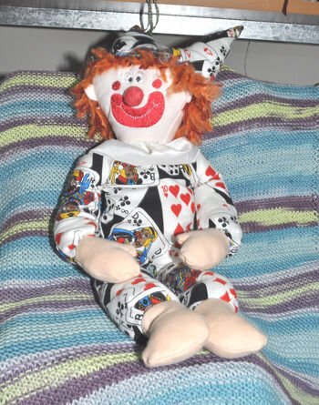 Clown Pipo, von mir entworfen und genäht
