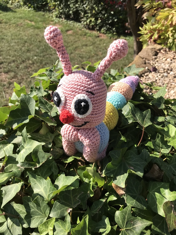 Häkelanleitung Theo die Raupe