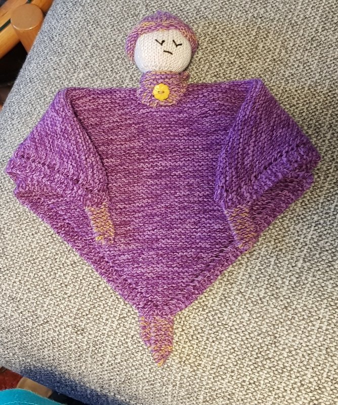 Schnuffeltuch/Kuscheltuch "Schlafmützchen" - Strickanleitung