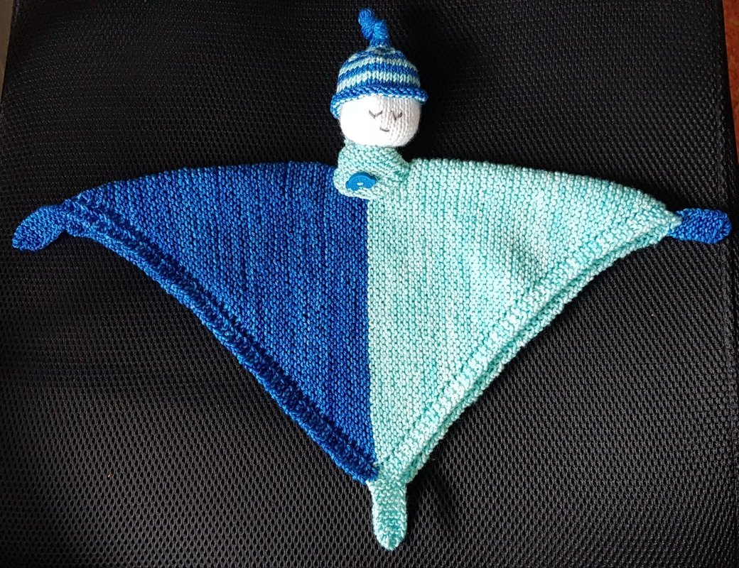 Schnuffeltuch/Kuscheltuch &quot;Schlafmützchen&quot; - Strickanleitung