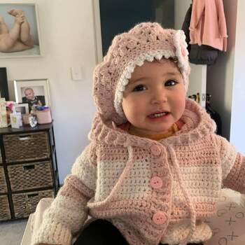 This is my 1 year old granddaughter in New Zealand.  Everyone loved this pic.  The beanie was very easy to do.