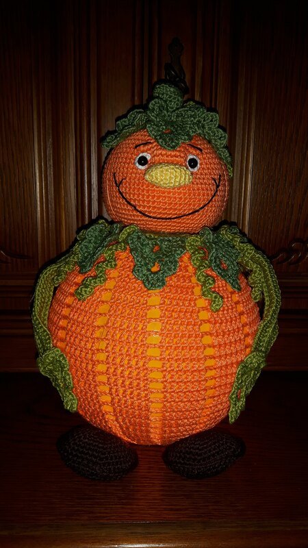 Häkelanleitung Lampe Konrad Kürbis