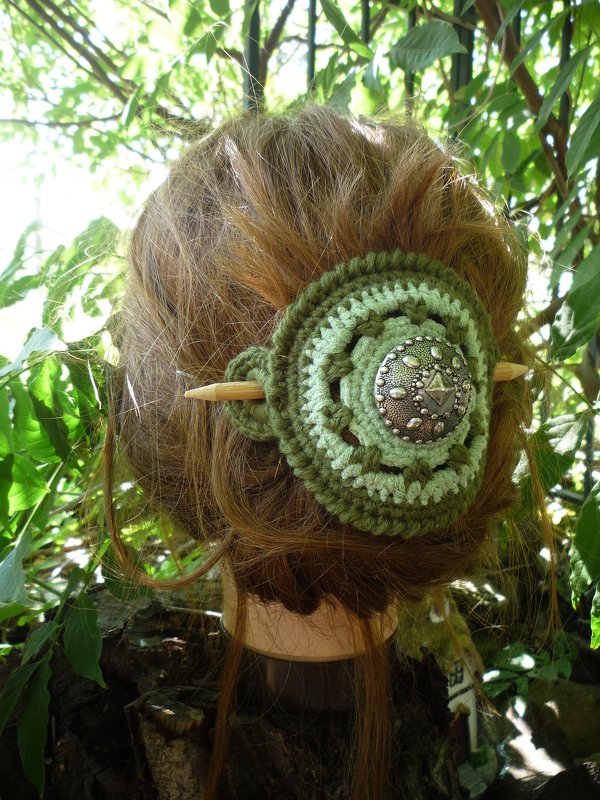 Häkelanleitung Gratis Haarschmuck Schalhalter Hippie Boho