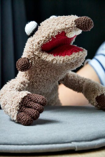 Häkelanleitung Erdmännchen-Handpuppen