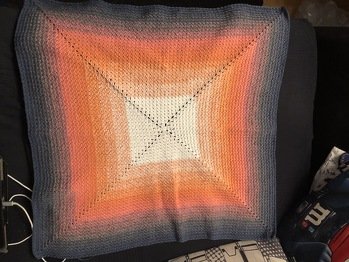 Fungierte hier als Testhäklerin für Decke 