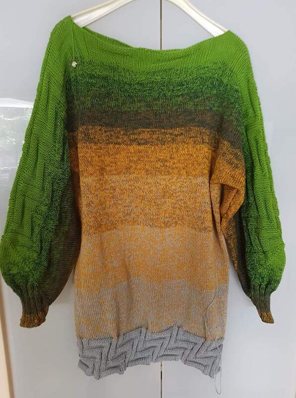 OBoPu Steps - 1-Bobbel-Pulli mit Stufenmuster