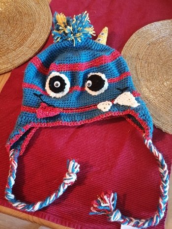 Eine Monster Mütze für den Sohn meines Freundes :). Er hat sich wahnsinnig gefreut!