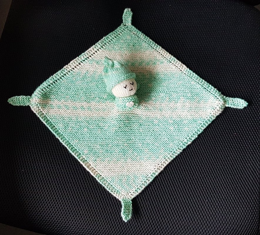 Schnuffeltuch/Kuscheltuch "Schlafmützchen" - Strickanleitung