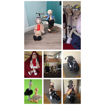 Es hat sooo viel Spaß gemacht all diese Puppen zu häkeln 👍🤗