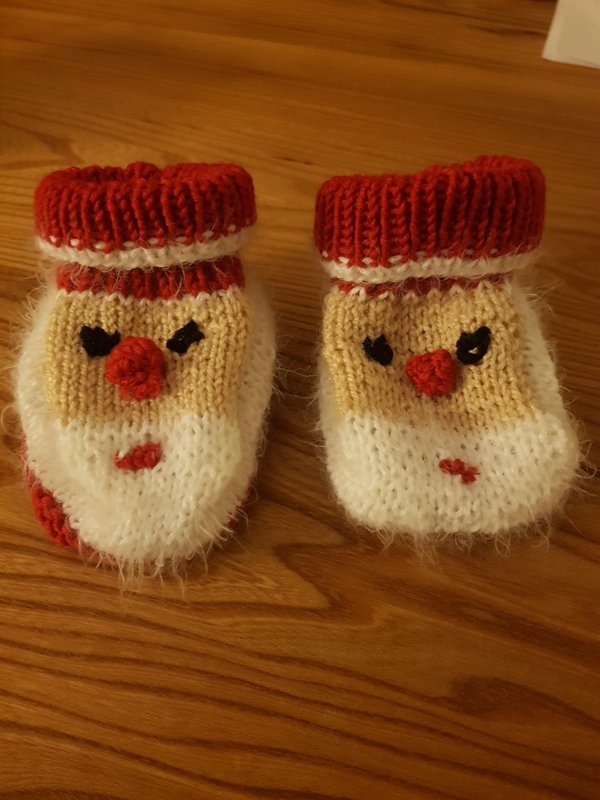 Strickanleitung - Babyschuhe - Nikolausschühchen
