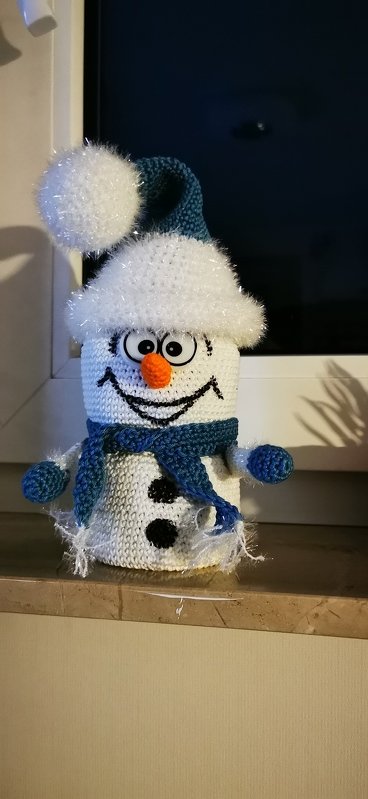 Häkelanleitung - Süße Schneemänner - befüllbar, Geschenkidee, Adventskalender