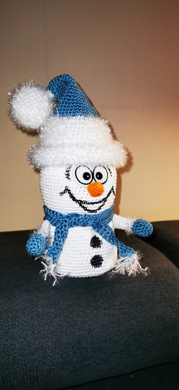 Häkelanleitung - Süße Schneemänner - befüllbar, Geschenkidee, Adventskalender