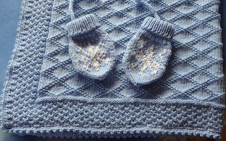 Die Decke nach einer Anleitung aus einem älteren Heft habe ich bereits einmal für den heute 12-jährigen Enkel gestrickt, damals in Rot. Die Handschuhe mit dem hübschen Norweger-Muster hat STALP entworfen. Mit den Einstrickmustern habe ich noch etwas zu kämpfen…