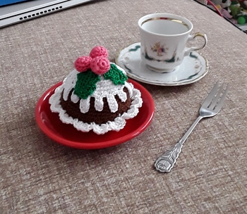 Diese leckere Weihnachtstorte musste ich einfach haekeln. AL von der Blogseite hier