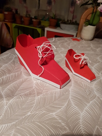 Die Anleitung ist super gut geschrieben und der Schuh ist schnell gebastelt.