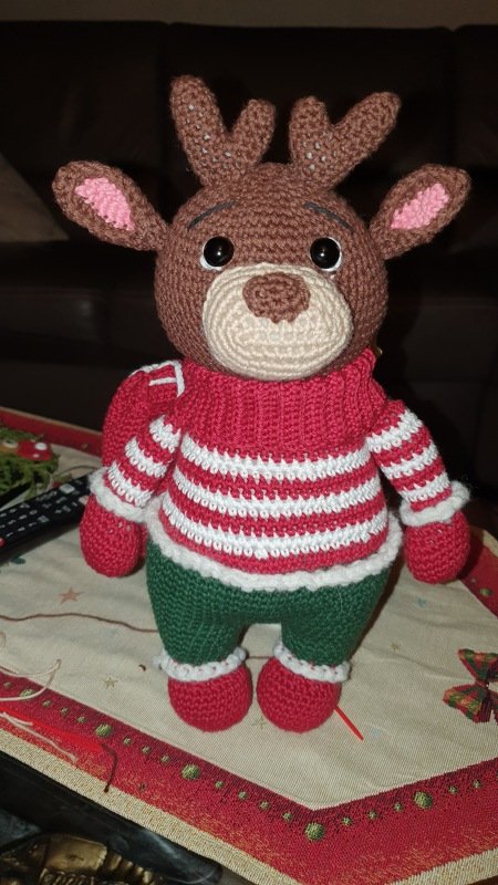 Crochet Amigurumi Pattern Christmas Reindeer Harry