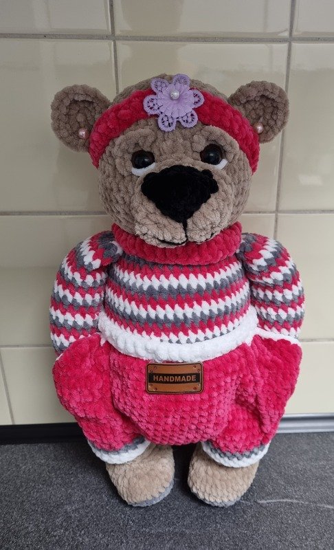 2 Häkelanleitungen für Gabis Teddybär Luca und Tom  ca. 60 cm groß