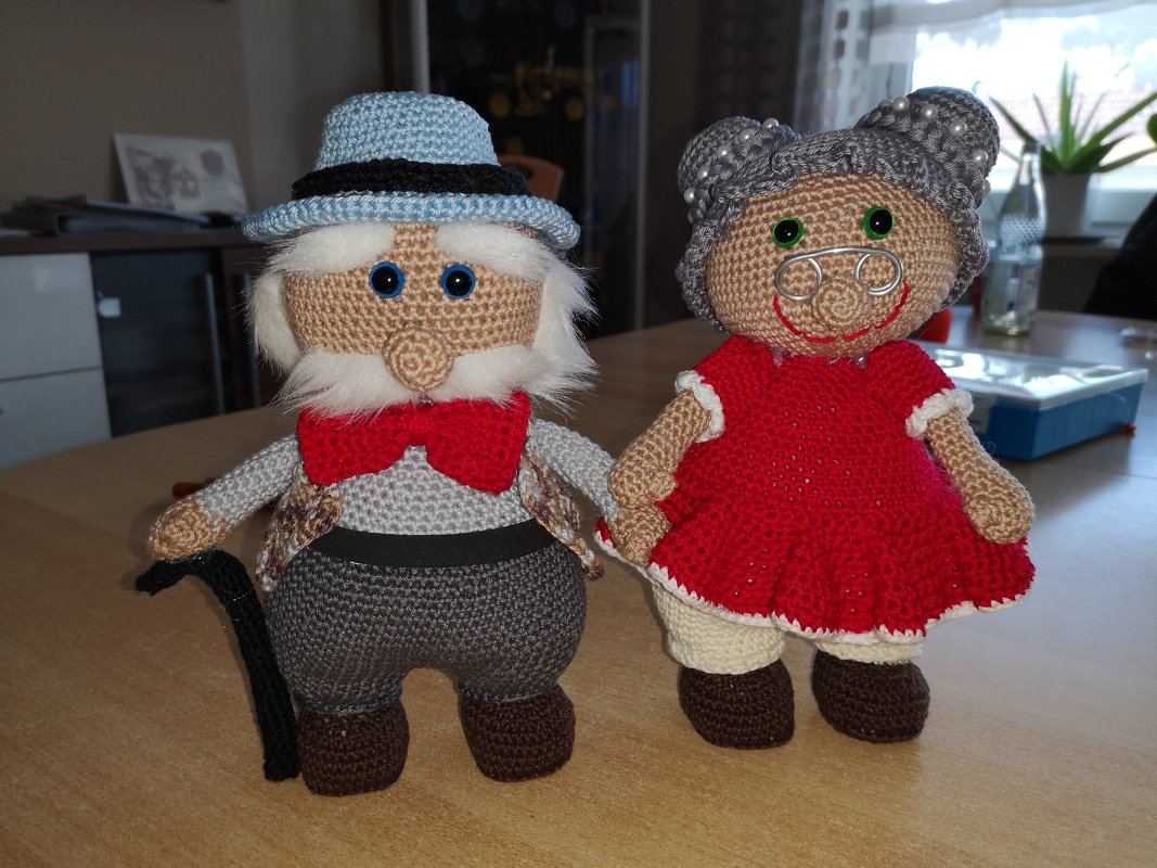 Opa Gustl 30 cm Dekofigur Großeltern Geburtstag Hochzeit Vatertag